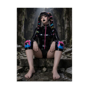 Crypt Queen Goth Pinup Wall Art