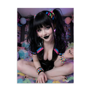 Cathedral Glow Goth Pinup Wall Print