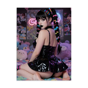 Funeral Glam Gothic Pinup Poster Print